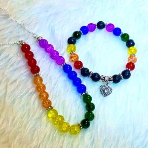 Pride🏳️‍🌈Necklace & Bracelet Duo